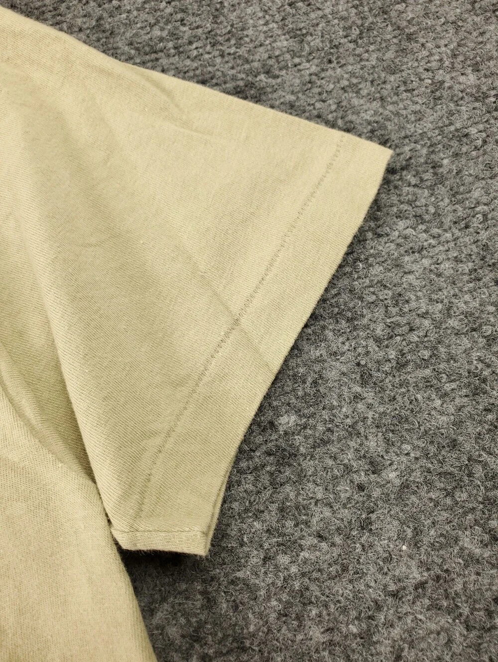 Vintage 90s Y2K Gap Pocket T Shirt Medium Tan Beige Military Style Single Stitch